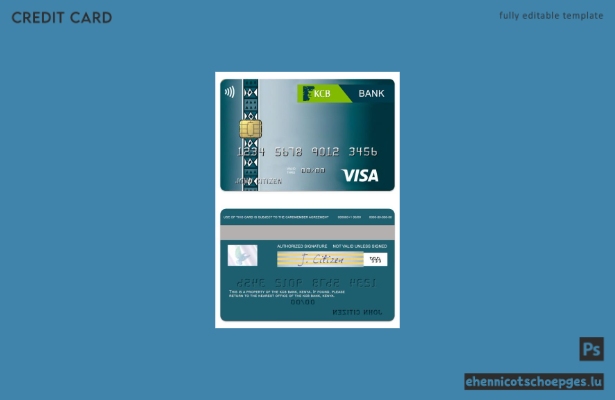 Beispielvorschau der Kenya KCB Bank Visa Classic Karte